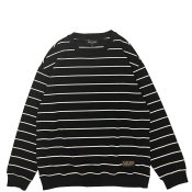 <p><img class='new_mark_img1' src='https://img.shop-pro.jp/img/new/icons5.gif' style='border:none;display:inline;margin:0px;padding:0px;width:auto;' />WIDE STRIPED SWEATSHIRTS / Black</p>
