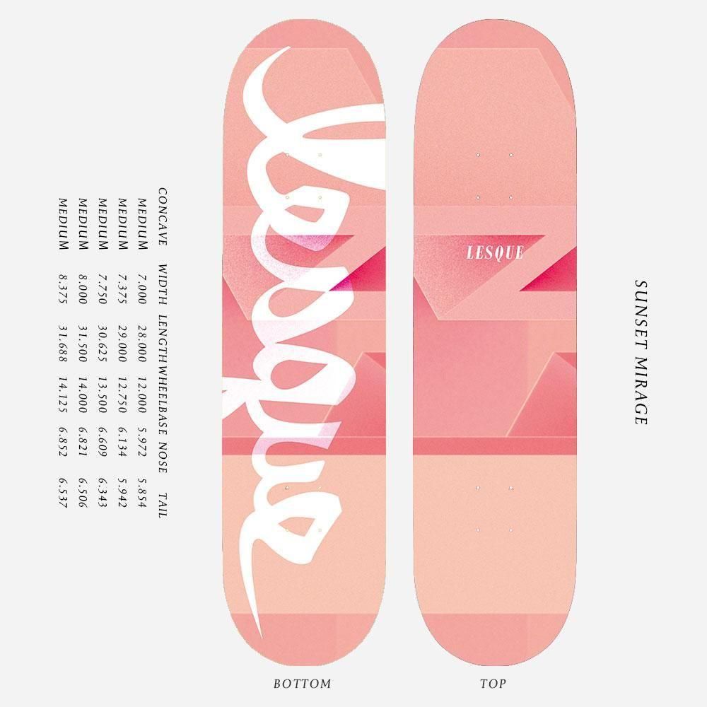 LESQUE レスケ スケートボード デッキ 8.0inch MANA X FLAMINGO