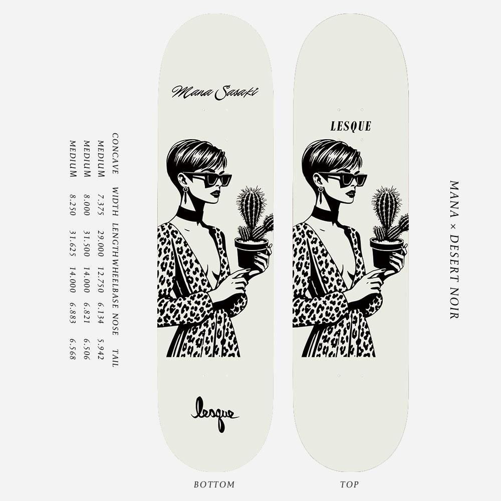 LESQUE レスケ スケートボード デッキ 8.0inch MANA X FLAMINGO