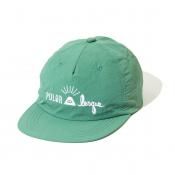 <p>NEWPOLER  LESQUE Nylon Logo Cap / Green</p>