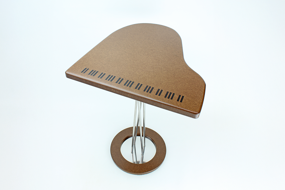 木製ピアノサイドテーブル MDF - 世界の音楽ギフトショップ レオノーレ