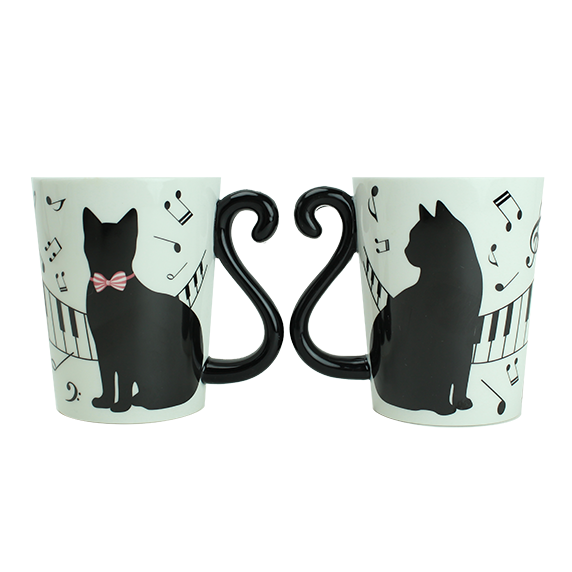マグカップル 黒猫ピアノ 世界の音楽ギフトショップ レオノーレ マグカップル 黒猫ピアノ 世界の音楽ギフトショップ レオノーレ