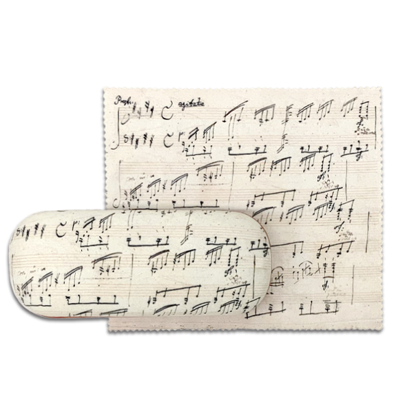 ベートーヴェンハウス メガネケース楽譜 世界の音楽ギフトショップ レオノーレ