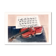 ポストカード　デュフィ　赤いヴァイオリン
