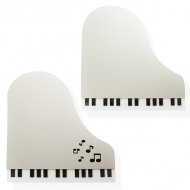 ステンレスミラー130　ピアノ鍵盤