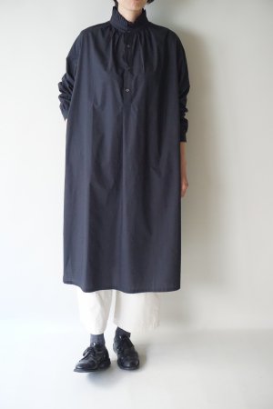 【Honnete】Pleated Collared Gather OP