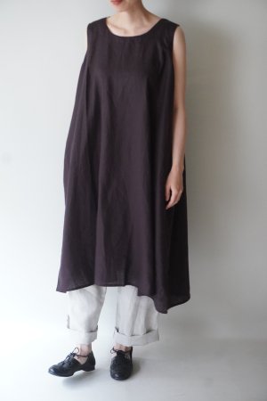 【Honnete】New Sleeveless  Wide Dress
