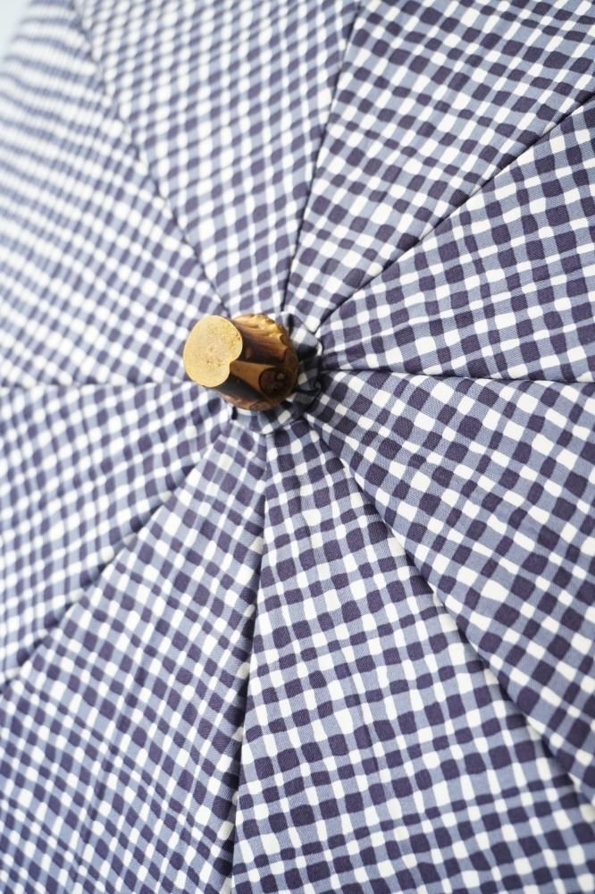 Bon Bon Store ボンボンストア　ドローイングチェック 折りたたみ傘 ボンボンストア ドローイングチェック 折りたたみ傘 ブラック ｜くらす