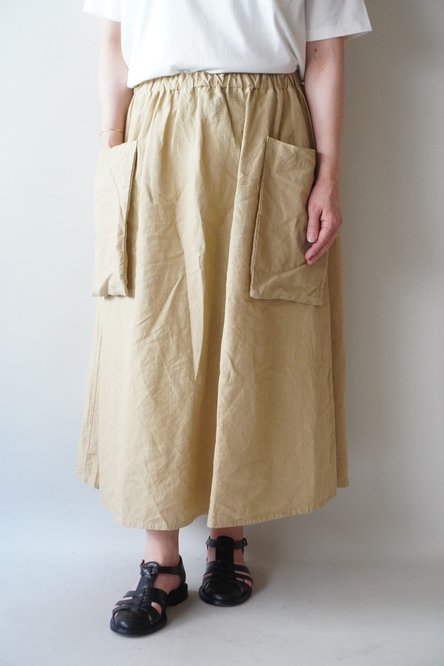 R&D.M.Co-】GARMENT DYE POCKET SKIRT - store room online shop