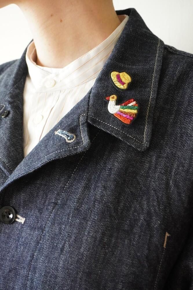 ★パリ発★【MACON&LESQUOY】手刺繍ブローチ≪ピカソの山羊≫ ☆パリ発☆【MACON&LESQUOY】手刺繍ブローチ≪ピカソの山羊