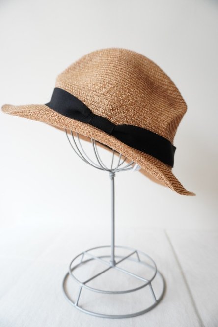 mature ha.】BOXED HAT paper abaca 5.5cm brim for men - store room