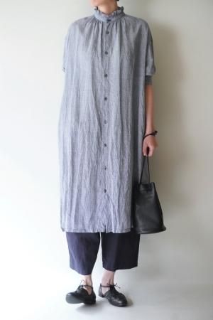 HonneteH/SLV Frilled Wide Dress