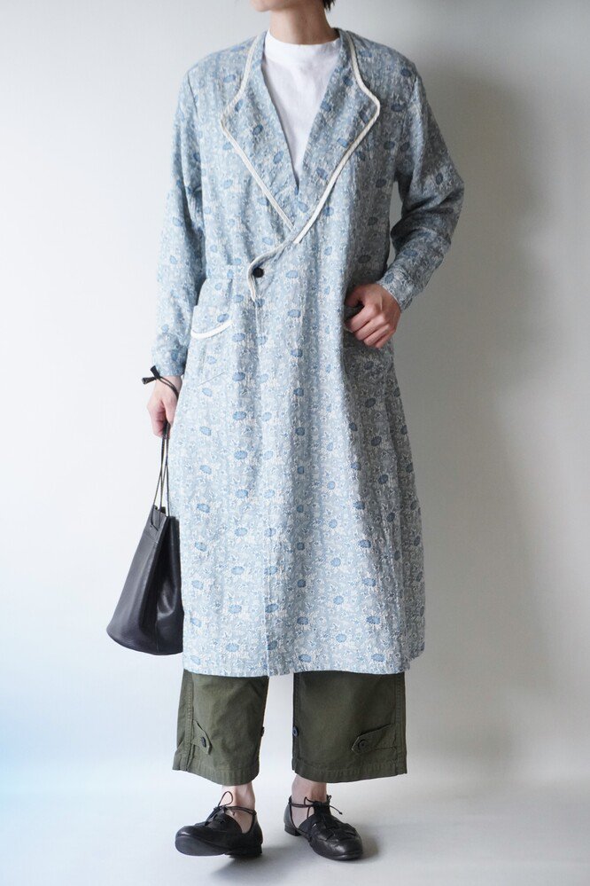 OUTIL】robe clecy to Indigo jacquard - store room online shop