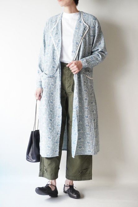 OUTIL】robe clecy to Indigo jacquard - store room online shop｜ストアルーム