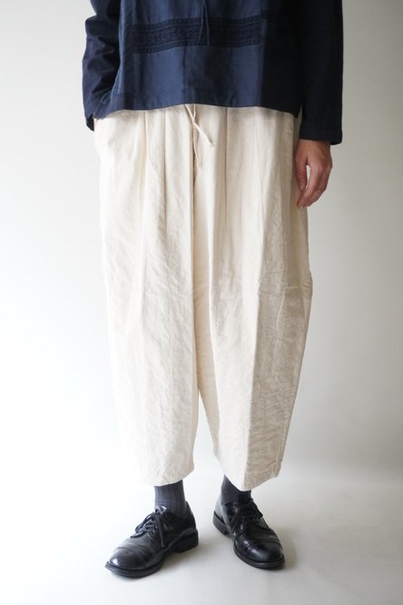 Khadi and Co.】STAR Quillted Canvas Cotton Pants - store room online  shop｜ストアルーム