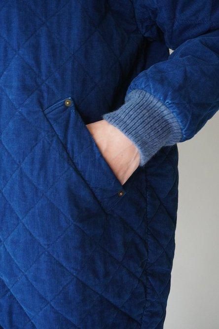 R&D.M.Co-】INDIGO.L.C QUILTING HALF COAT - store room online shop