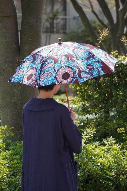 BonBonStore晴雨兼用アフリカンバティック傘2023 | Verde