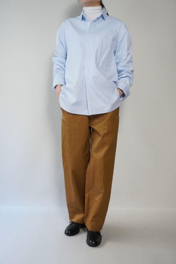 美品 a piece of Library バックボタン レース リネンブラウス shirts&blouse - store room online shop｜ストアルーム