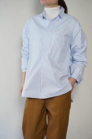美品 a piece of Library バックボタン レース リネンブラウス shirts&blouse - store room online shop｜ストアルーム