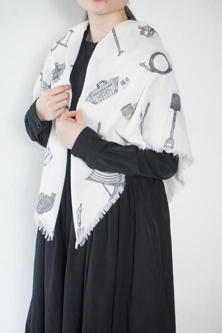 ✿R&D.M.Co-「GREAT GREEN THUMB」ガーゼショール新品 7654）/ R&D.M