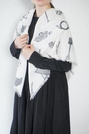 R&D.M.Co-GREAT GREEN THUMB GAUZE SHAWL