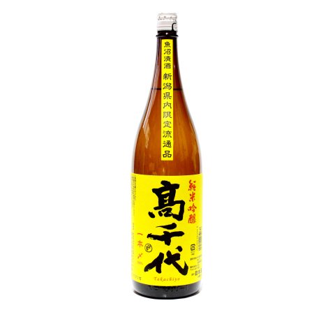 高千代　純米吟醸　一本〆　新潟県内限定　1.8L