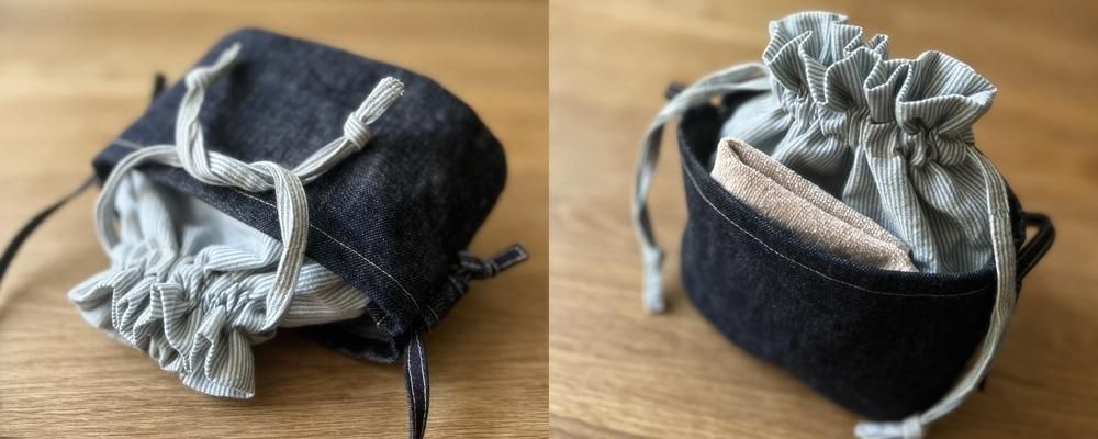 まるぞこきんちゃくポシェット | 2タイプ - pattern shop amie poche