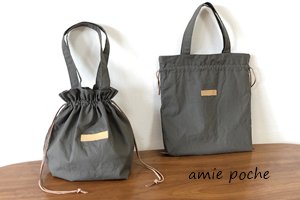 2wayきんちゃくbag 2サイズ Pattern Shop Amie Poche