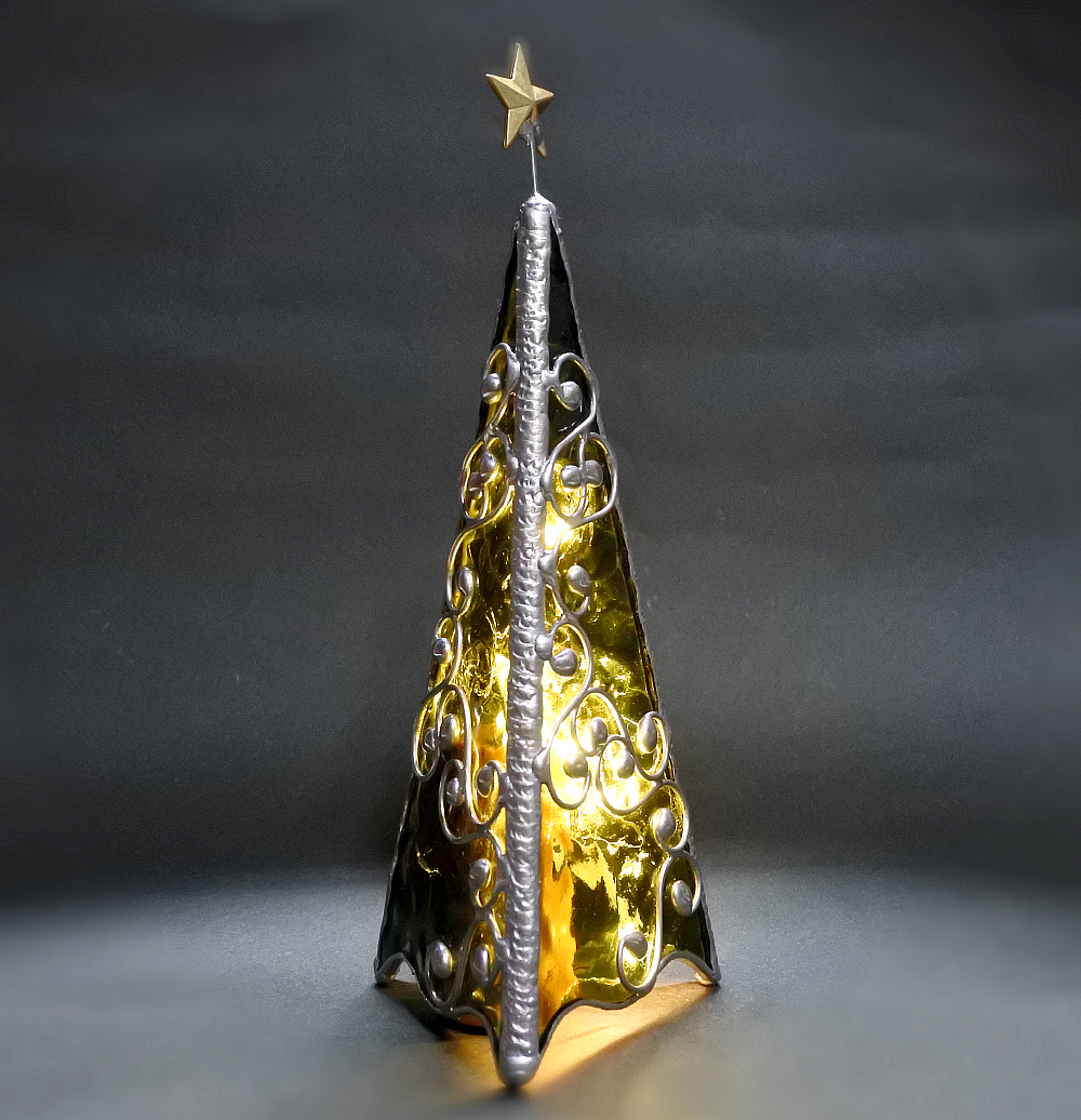 大人のクリスマスツリーランプ X'mas LEDライト ステンドグラス 大人のクリスマスツリーランプ X'mas LEDライト ステンドグラス