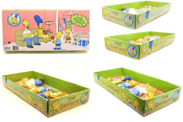 the SIMPSONS/シンプソンズ・JESCO/ジェスコ・Bendable Figures/ベンダブルPVCフィギュア 「Simpson  Family Set/シンプソン一家セット」 - KNot a TOY/ノットアトイ