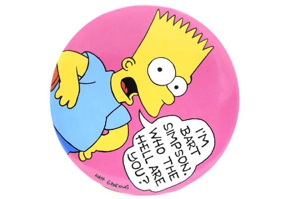 The Simpsons Vintage Button Pin Badge シンプソンズ ビンテージバッチ 特大缶バッチ Bart Simpson バートシンプソン ピンク おもちゃ屋 Knot A Toy ノットアトイ Online Shop In 高円寺