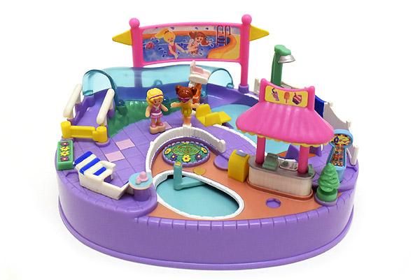 Polly Pocket ポーリーポケット Pool Party ドールが動く プール 