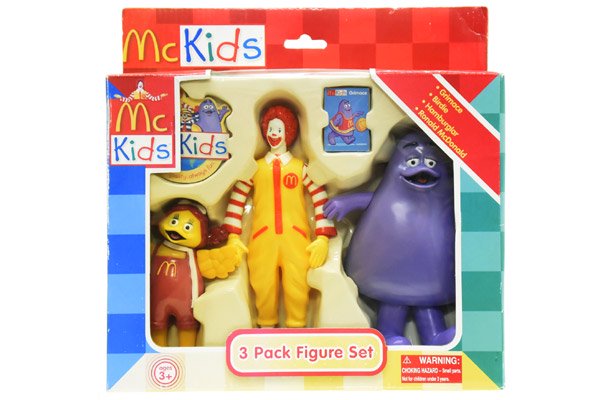 McDONALD'S/マクドナルド・Mc Kids/マックキッズ 「3 Pack Figure Set