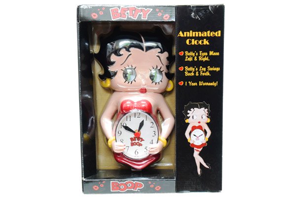 BETTY BOOP/ベティブープ・Animated Clock/アニメテッドクロック