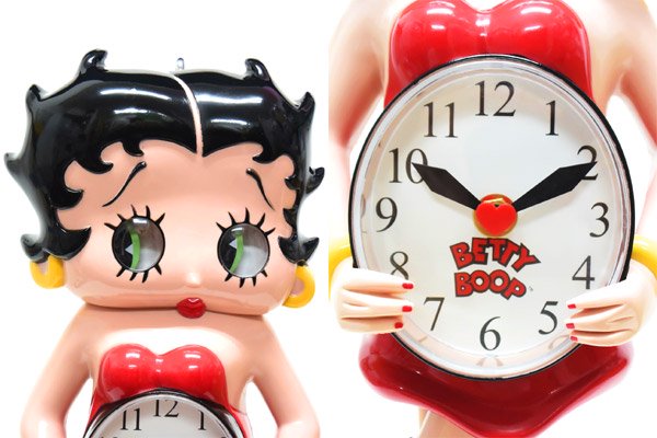 BETTY BOOP/ベティブープ・Animated Clock/アニメテッドクロック