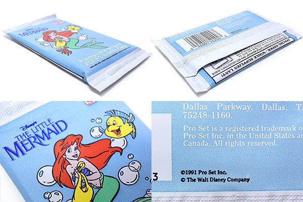 THE LITTLE MERMAID Collectible Story Cards リトルマーメイド/アリエル トレーディングカード  1991年1パック10枚セット - KNot a TOY/ノットアトイ