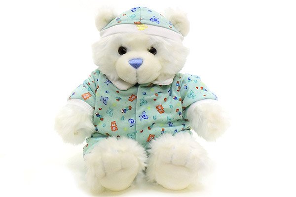 Build-A-Bear Workshop ビルドアベアワークショップ クマのぬいぐるみ ホワイト 衣装付き 42cm - KNot a  TOY/ノットアトイ