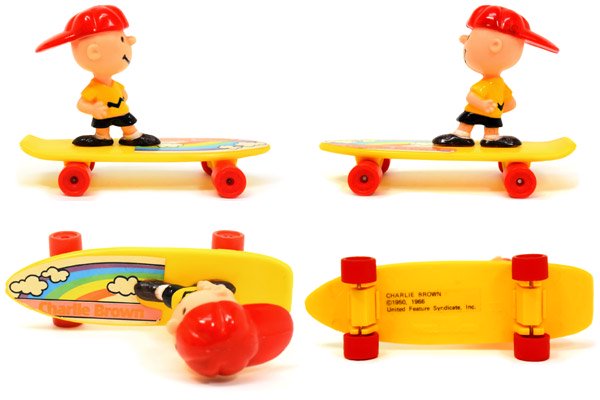 SNOOPY/スヌーピー・SKATEBOARD With Free Wheeling Action/スケート