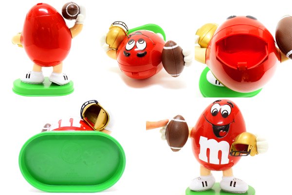 M&M'S/エム&エムズ 「Sport Dispenser (American football)・Red