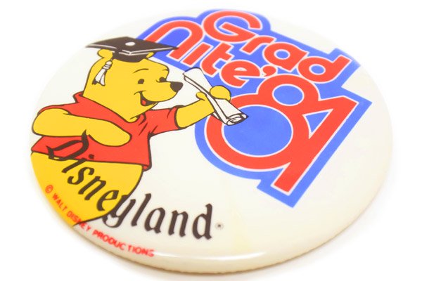 US.Disneyland・Vintage Button Badge/ディズニーランド