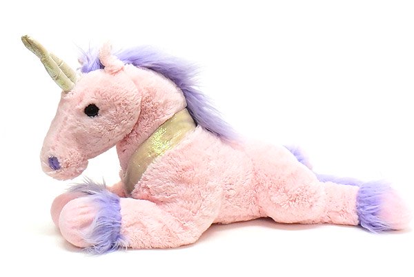 Unicorn ユニコーン ぬいぐるみ ピンク×パープル 全長約42cm - KNot a