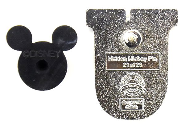 US.Disneyparks・Alphabet・HiddenMickey PinBadge/ディズニーパークス