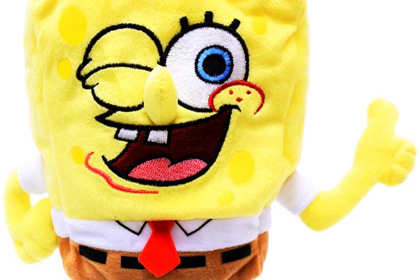 TY BEANIE BABIES/ビーニーベイビーズ・Nickelodeon/ニコロデオン・ぬいぐるみ 「SpongeBob ThumbsUp/ スポンジボブ・スクエアパンツ・サムアップ」 23cm - KNot a TOY/ノットアトイ