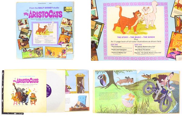 Disneyland RECORD/ディズニーランドレコード・Vintage/ヴィンテージ・LP「THE ARISTOCATS/おしゃれキャット・ストーリー＆ソング」規格番号3995・ダメージ  - KNot a TOY/ノットアトイ