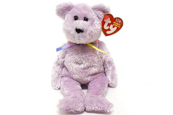 Ty Beanie Baby ビーニーベイビー ぬいぐるみ クマ パープル Sherbet 誕生日 8月2日 おもちゃ屋 Knot A Toy ノットアトイ Online Shop In 高円寺