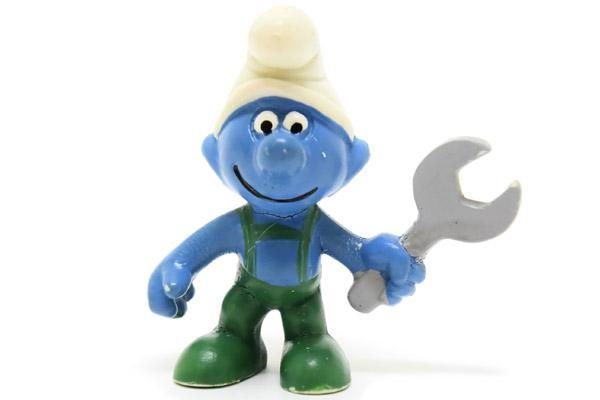 Smurfs スマーフ Pvcフィギュア スマーフ スパナ レンチ 012 おもちゃ屋 Knot A Toy ノットアトイ Online Shop In 高円寺