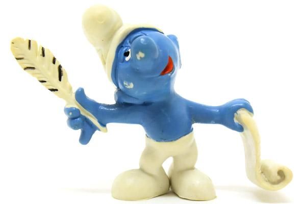 SMURFS/スマーフ・PVCフィギュア 「スマーフ・詩人」 20022 - KNot a TOY/ノットアトイ