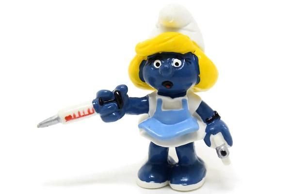 SMURFS/スマーフ・PVCフィギュア 「スマーフェット・ナース/看護