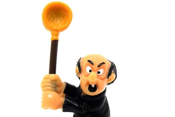 SMURFS/スマーフ・PVCフィギュア 「Gargamel/ガーガメル・ネット/網