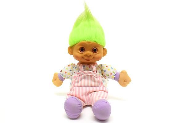 Troll トロール人形 Multi Toys マルチトイズ グリーン ぬいぐるみ小 ピンクストライプ おもちゃ屋 Knot A Toy ノットアトイ Online Shop In 高円寺